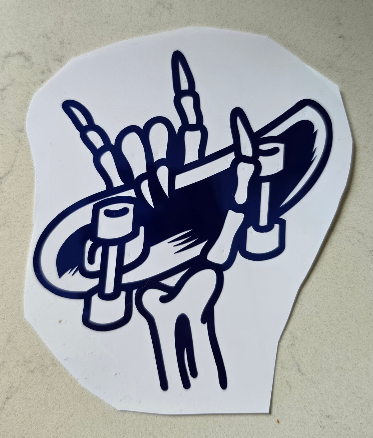 Skater vinyl decal