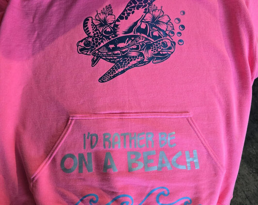 I'd rather be on a beach sweatshirt
