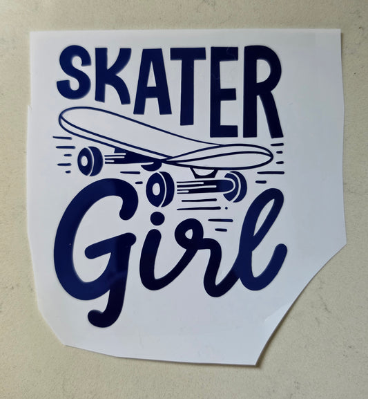 Skater girl decal