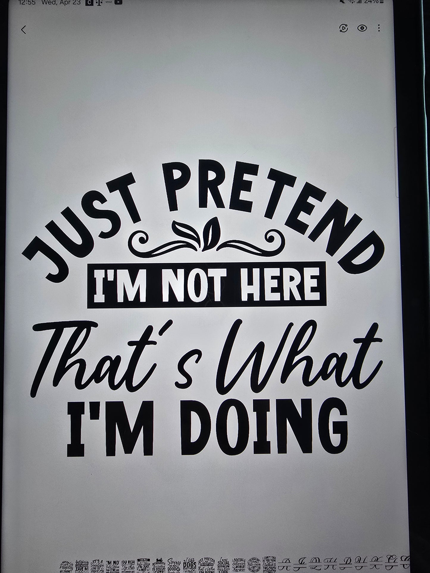 Pretend I'm not here shirt