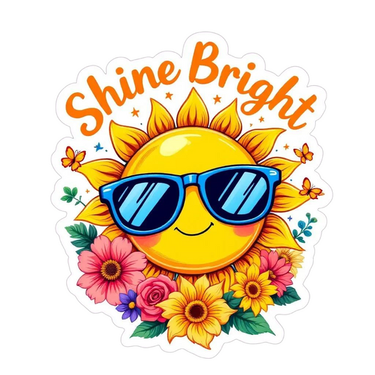 Shine bright sticker