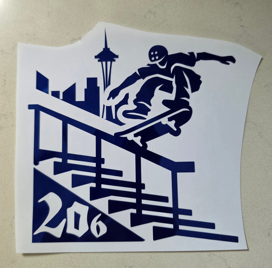 Custom made skater decal