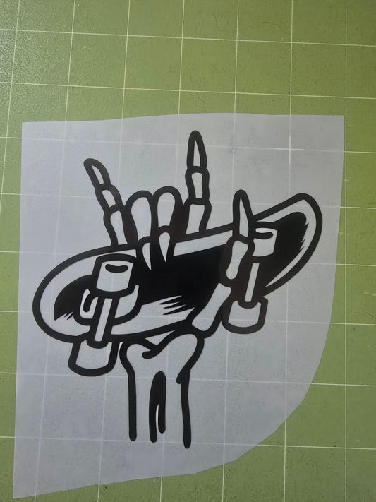 Skateboard vinyl decal