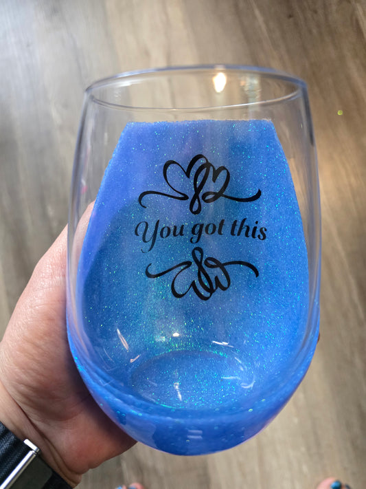 Custom wine glass