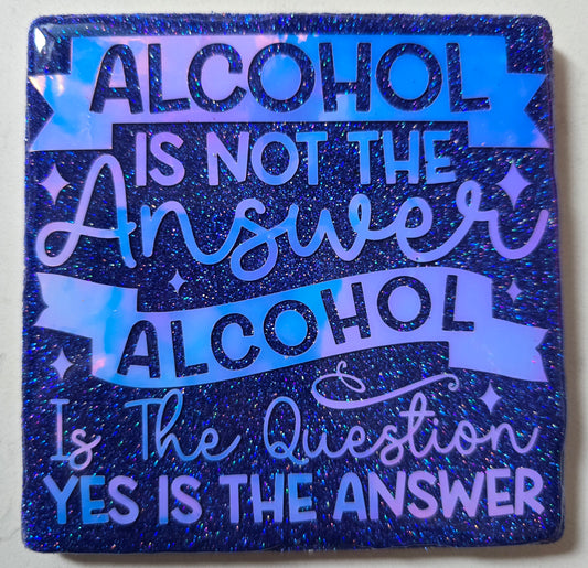 Alcohol theme coaster